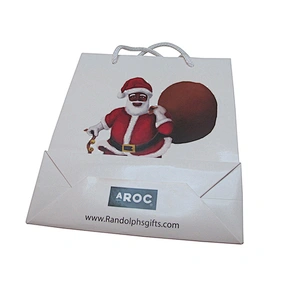 Wholesale Eco-Friendly Printed  Christmas Gift Bags with Handles