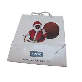 Wholesale Eco-Friendly Printed  Christmas Gift Bags with Handles