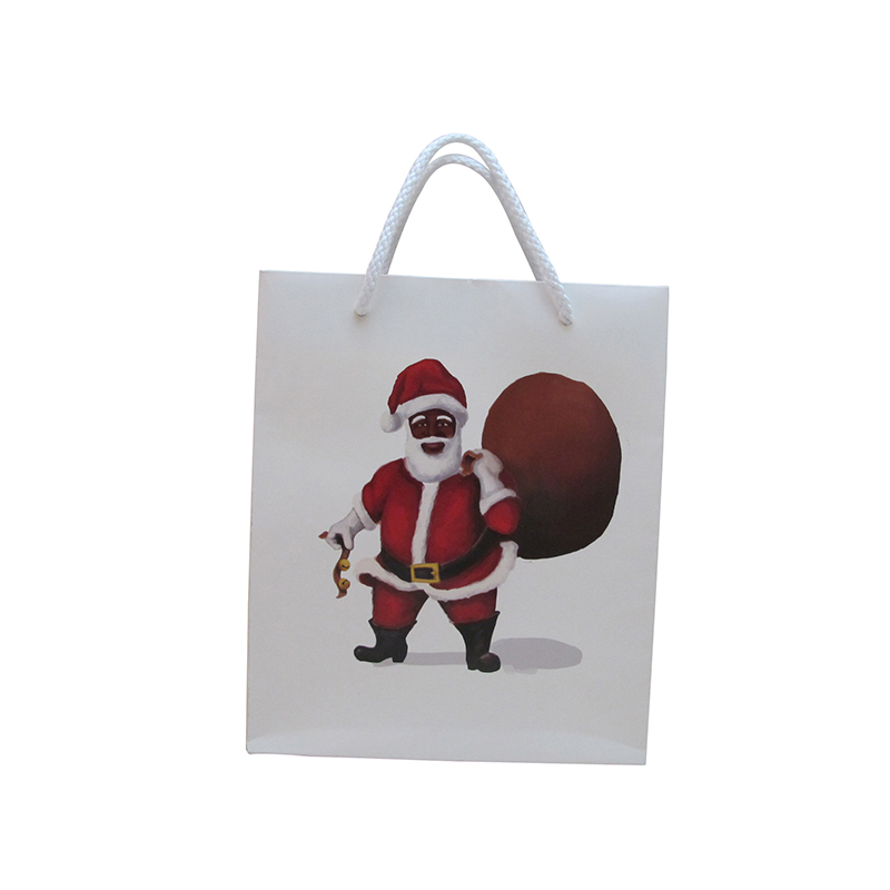 Wholesale Eco-Friendly Printed  Christmas Gift Bags with Handles
