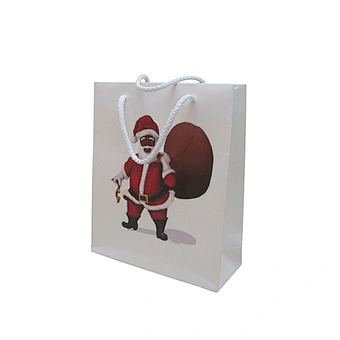 Wholesale Eco-Friendly Printed  Christmas Gift Bags with Handles