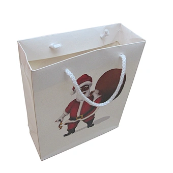 Wholesale Eco-Friendly Printed  Christmas Gift Bags with Handles